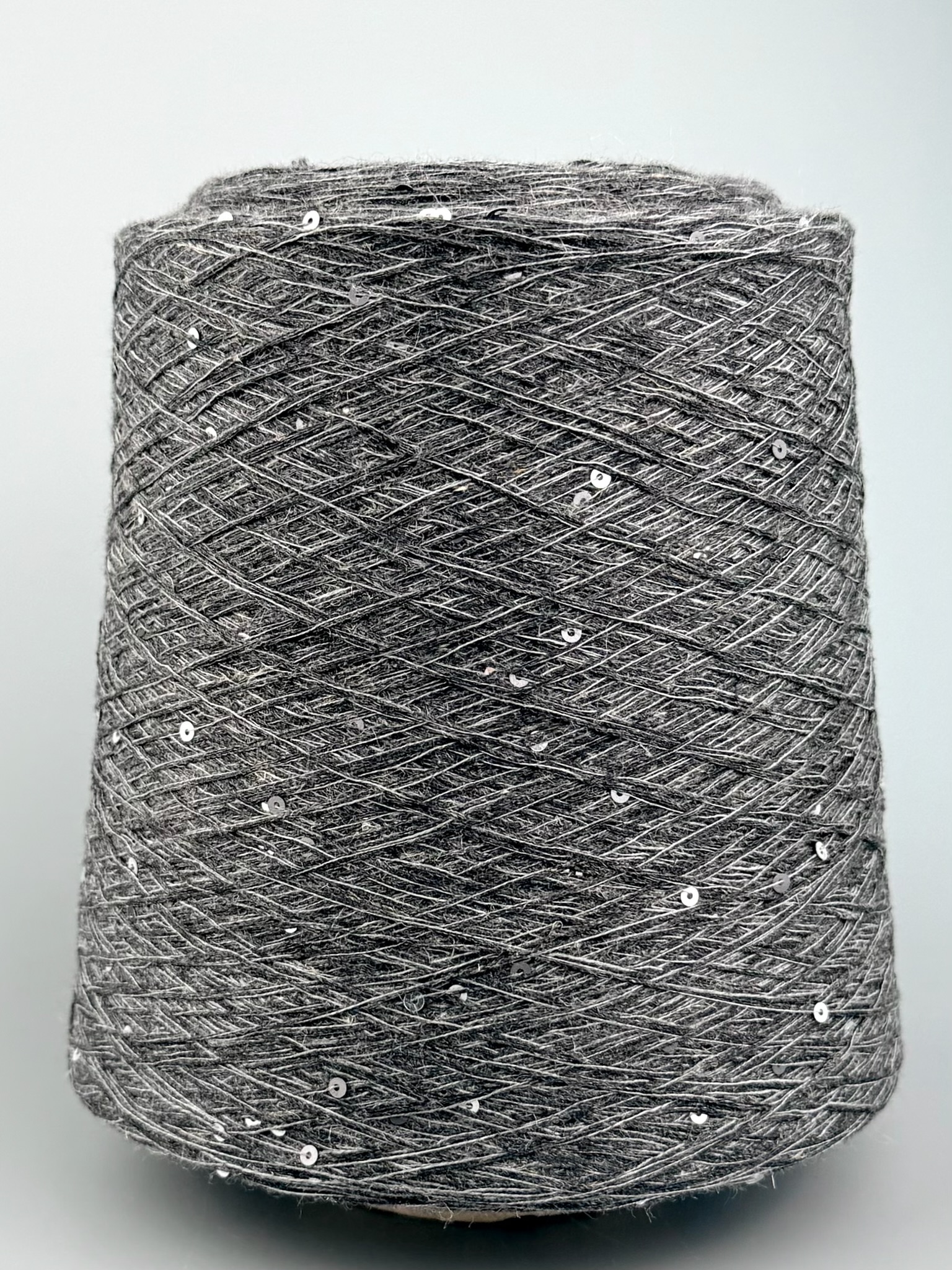 Filati Naturali Forest 7800 – Fil en coton et lin avec paillettes argentées col. Gris anthracite melange photo 2
